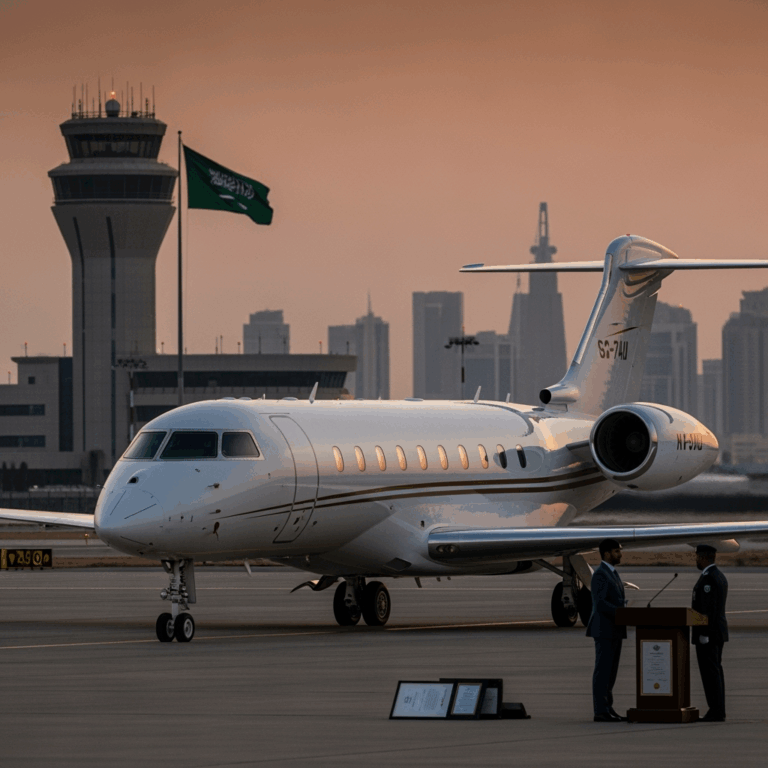 Illustration for: Saudi Arabia Issues First Foreign Private Aviation Certificate