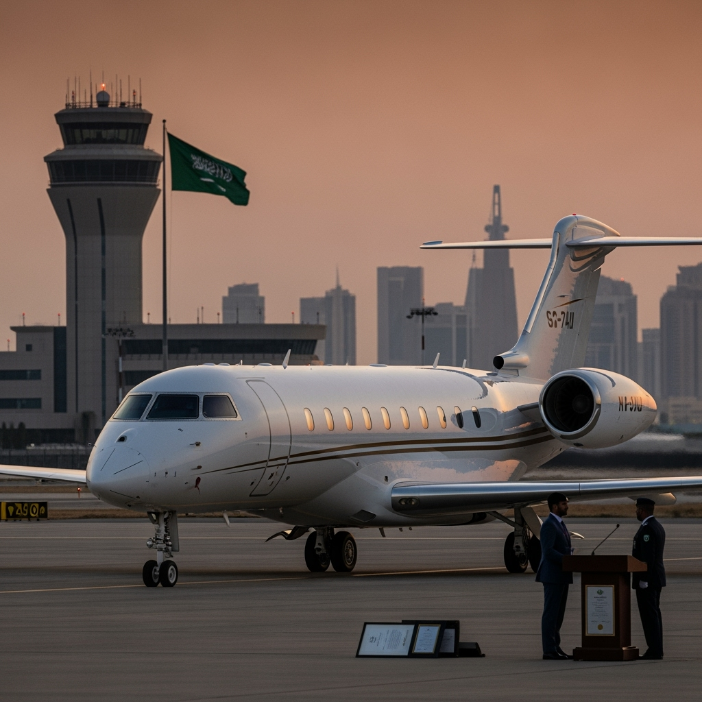 Illustration for: Saudi Arabia Issues First Foreign Private Aviation Certificate