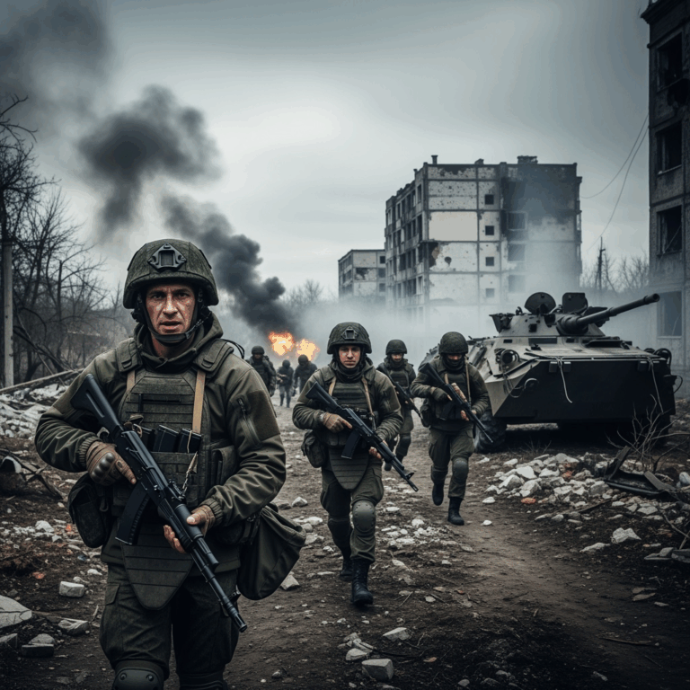 Illustration for: Russian Forces Advance and Inflict Heavy Losses
