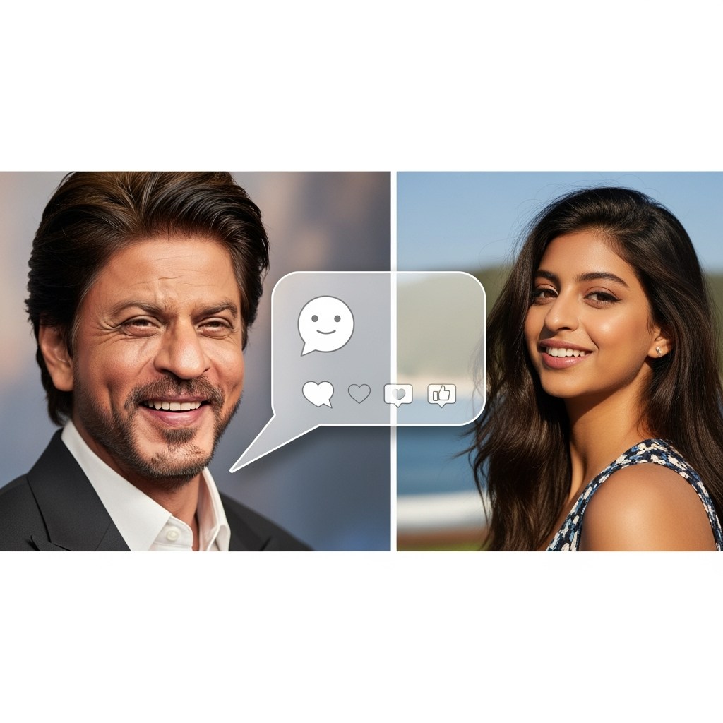 Illustration for: Shah Rukh Khan's Sweet Comment on Suhana's Post
