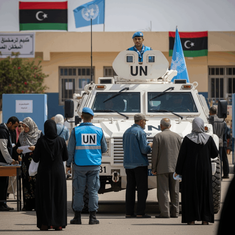 Illustration for: UN Mission Ensures Peaceful Libyan Elections