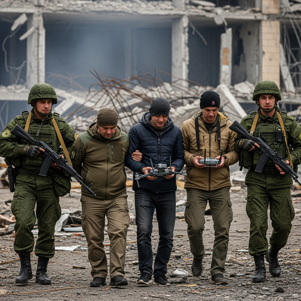Illustration for: Russian Forces Capture Ukrainian Drone Operators