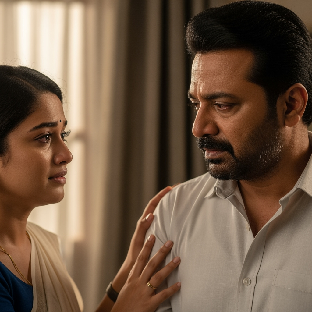 Illustration for: Hridayapoorvam: A Heartfelt Malayalam Drama