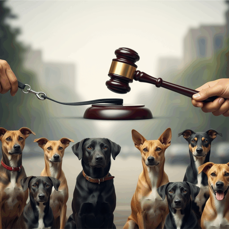 Illustration for: Supreme Court Eases Delhi's Stray Dog Policy