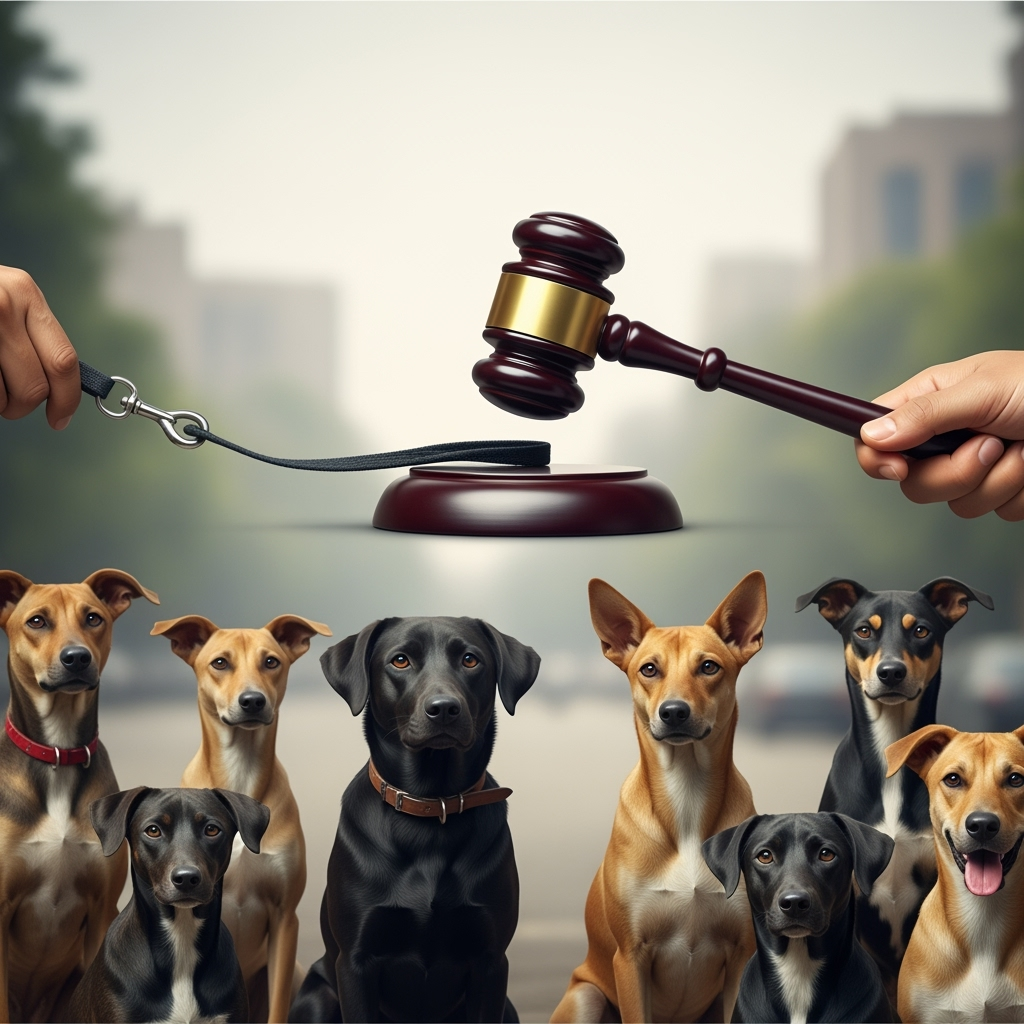 Illustration for: Supreme Court Eases Delhi's Stray Dog Policy