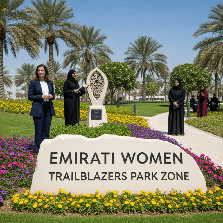 Illustration for: Dubai Honors Trailblazing Emirati Women with Park Zones