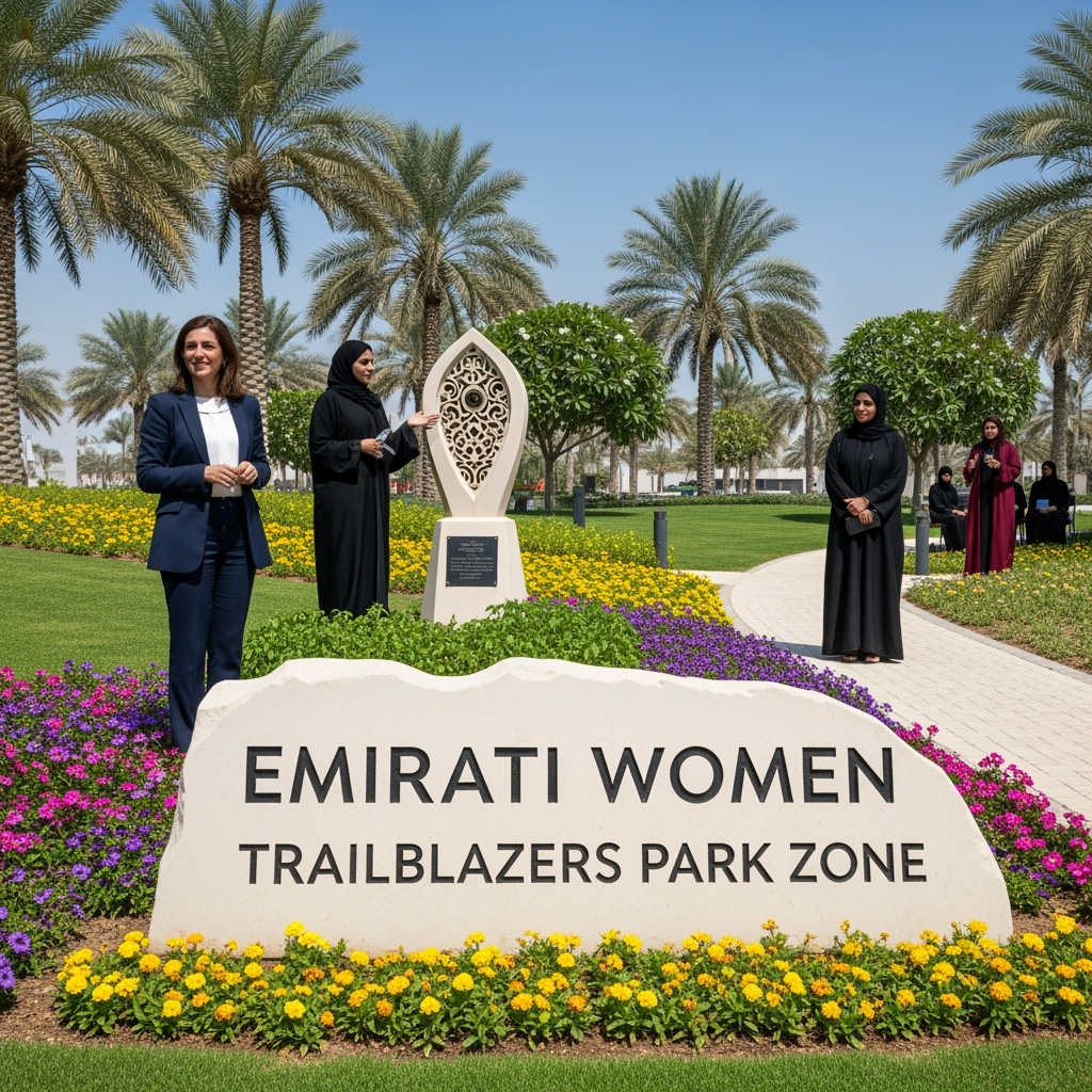 Illustration for: Dubai Honors Trailblazing Emirati Women with Park Zones