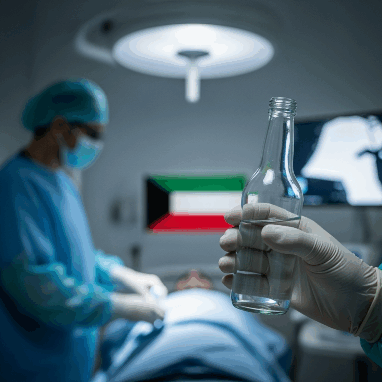 Illustration for: Methanol Poisoning Cases Rise in Kuwait