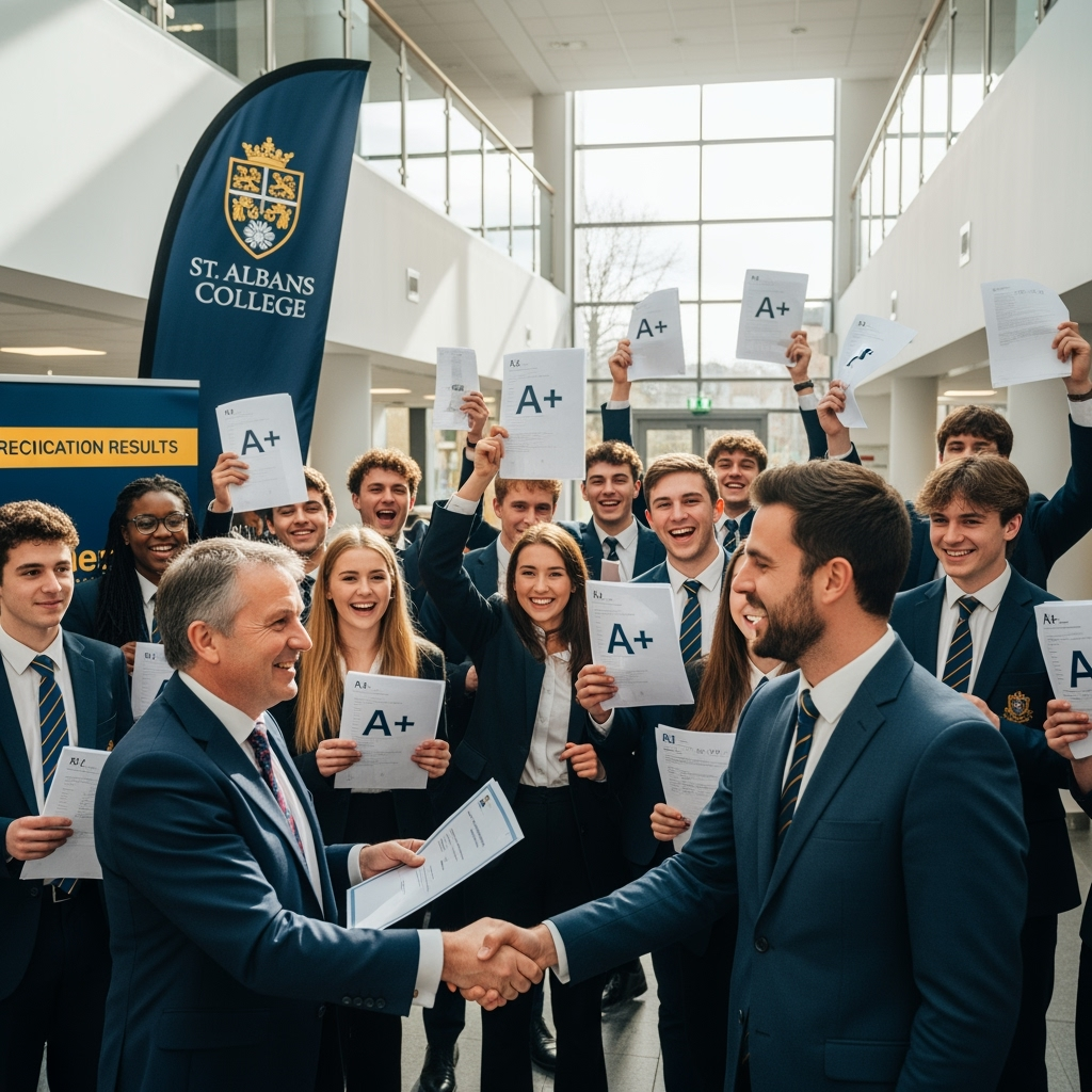 Illustration for: The English College Celebrates Record Results