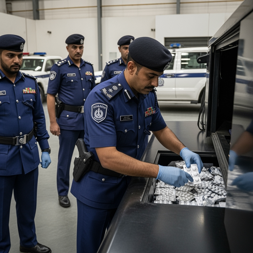 Illustration for: Dubai Police Prevent Captagon Smuggling Attempt