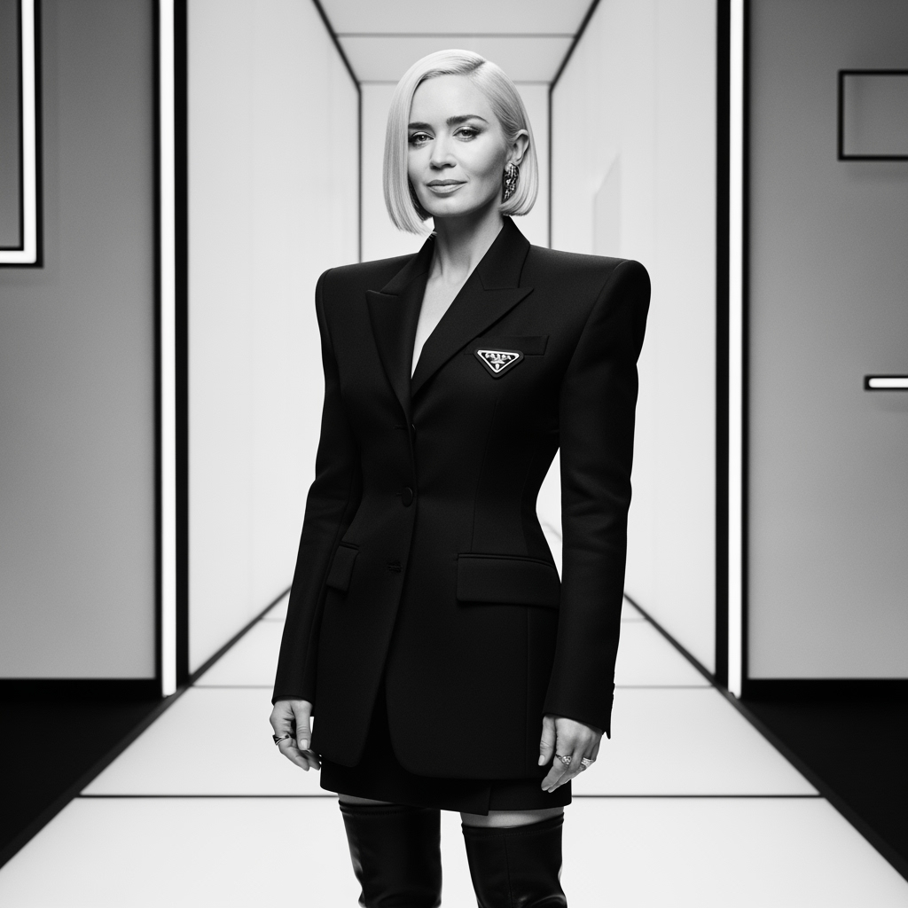 Illustration for: Emily Blunt's Bold New Look in Prada Sequel