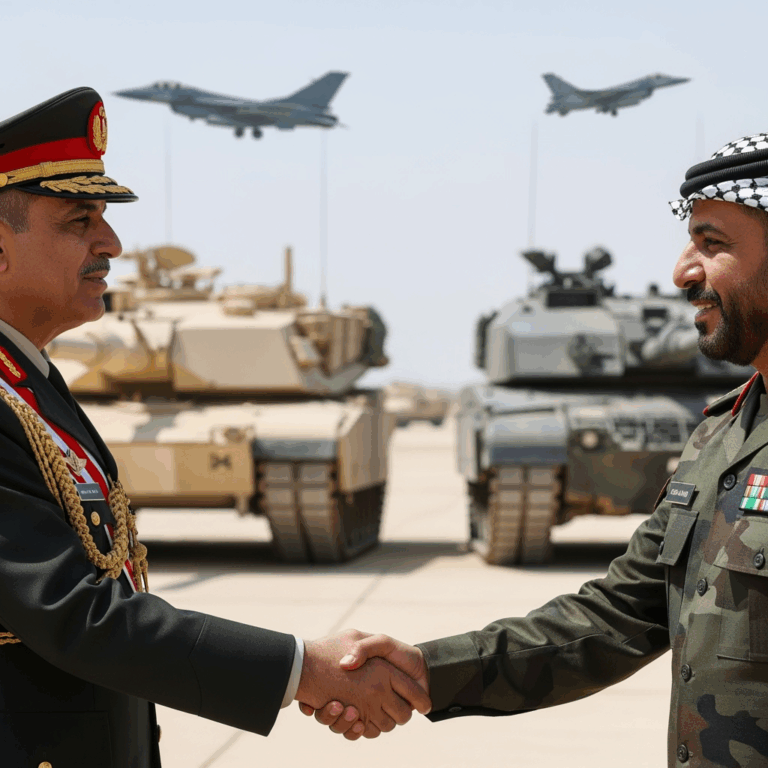 Illustration for: Egypt and Jordan Strengthen Military Ties