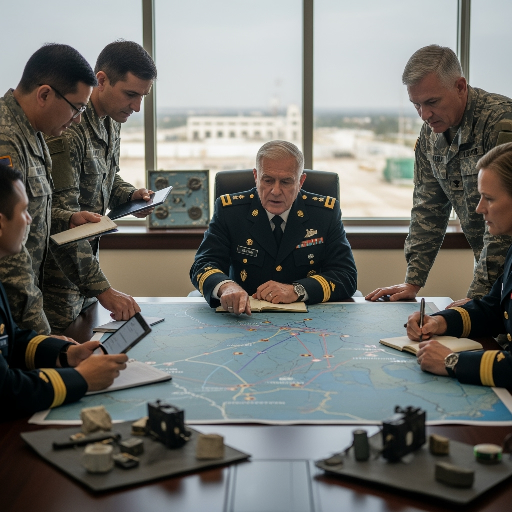 Illustration for: Army Reviews Interception Operation Results