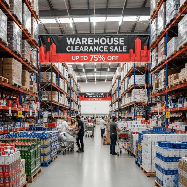 Illustration for: Dubai Warehouse Clearance Sale: Up to 75% Off