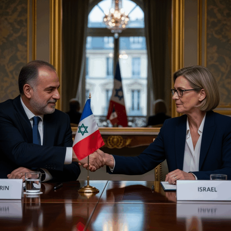 Illustration for: Syrian and Israeli Officials Meet in Paris