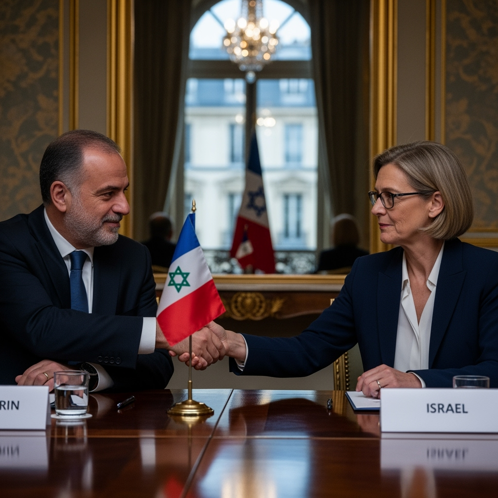 Illustration for: Syrian and Israeli Officials Meet in Paris