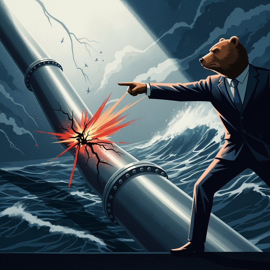 Illustration for: Russia's Response to Nord Stream Sabotage Allegations