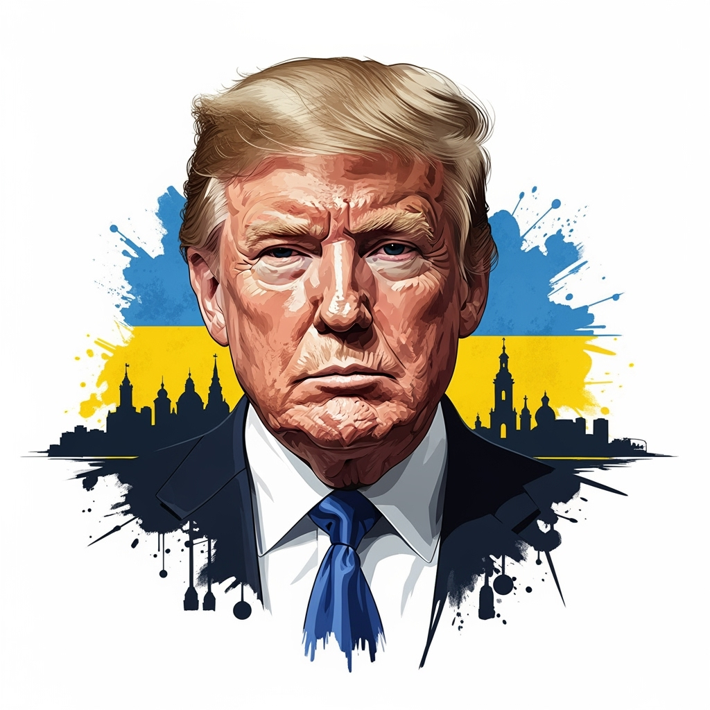 Illustration for: Trump's Role in Ukraine Crisis Discussed
