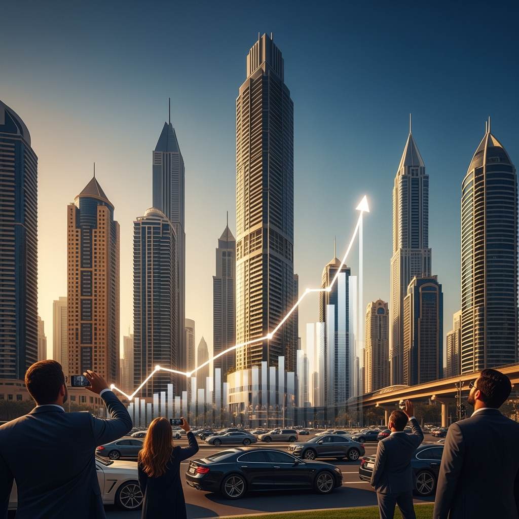 Illustration for: Dubai's Real Estate Market Hits Record Highs in 2025