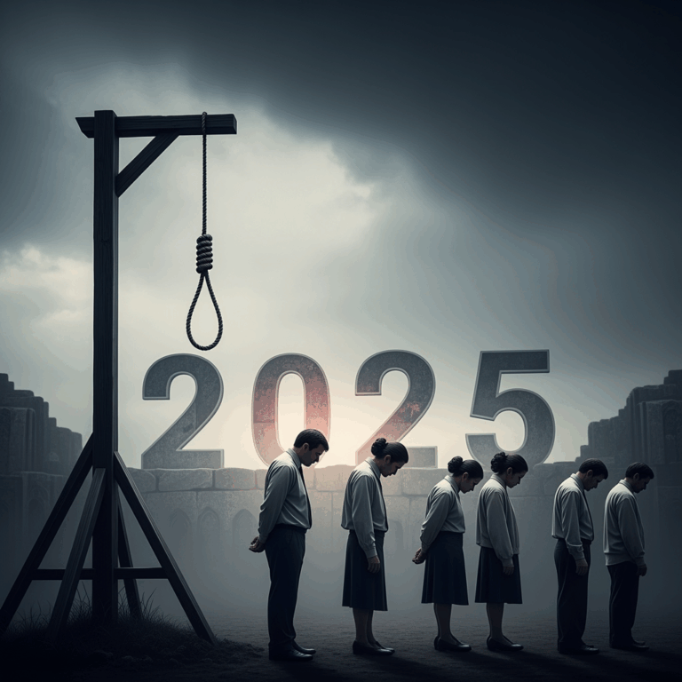 Illustration for: UN Reports Surge in Iran Executions in 2025