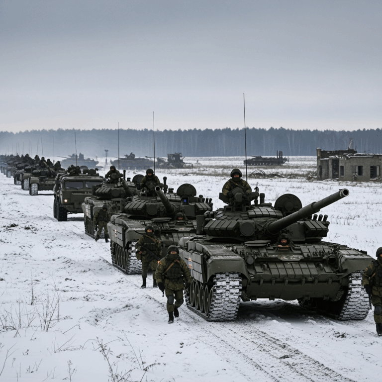 Illustration for: Russian Forces Launch Large-Scale Attack