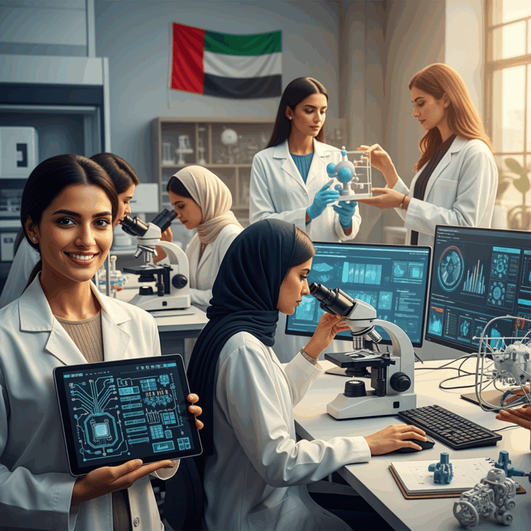 Illustration for: Empowering Emirati Women in STEM and Beyond