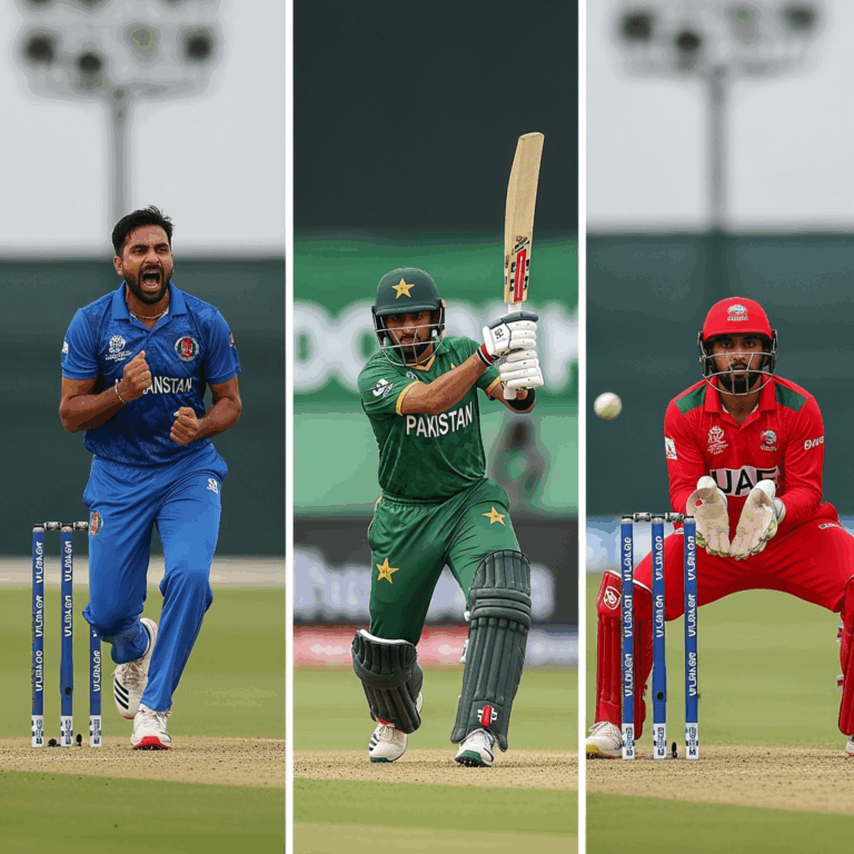 Illustration for: T20I Tri-Series: Pakistan, Afghanistan, UAE Compete