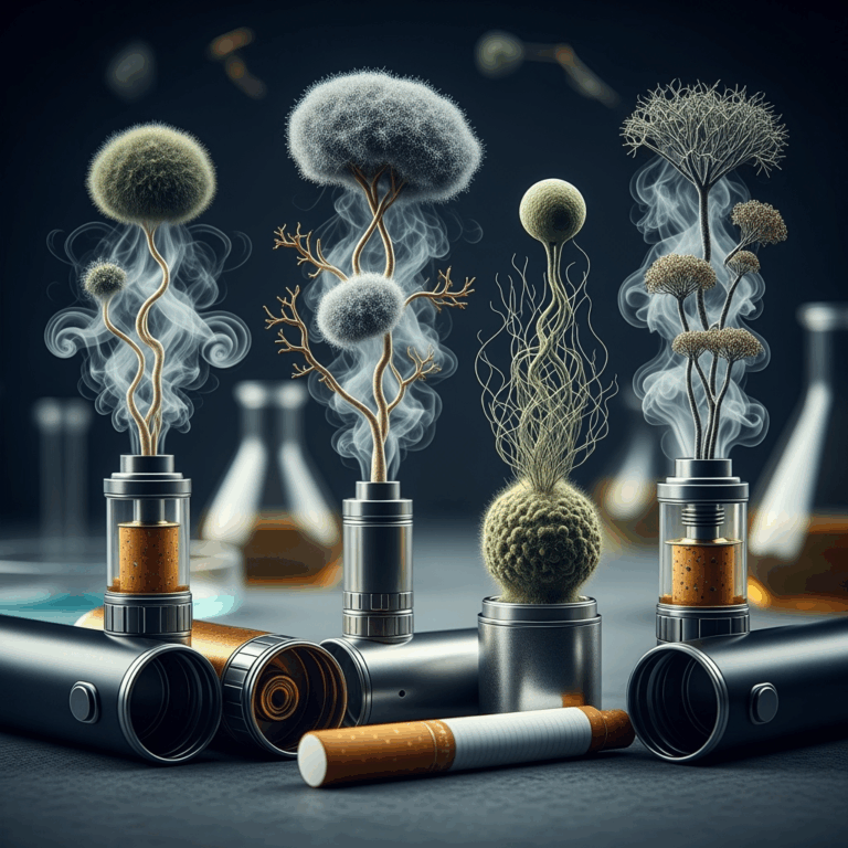 Illustration for: E-Cigarettes: A Breeding Ground for Harmful Fungi