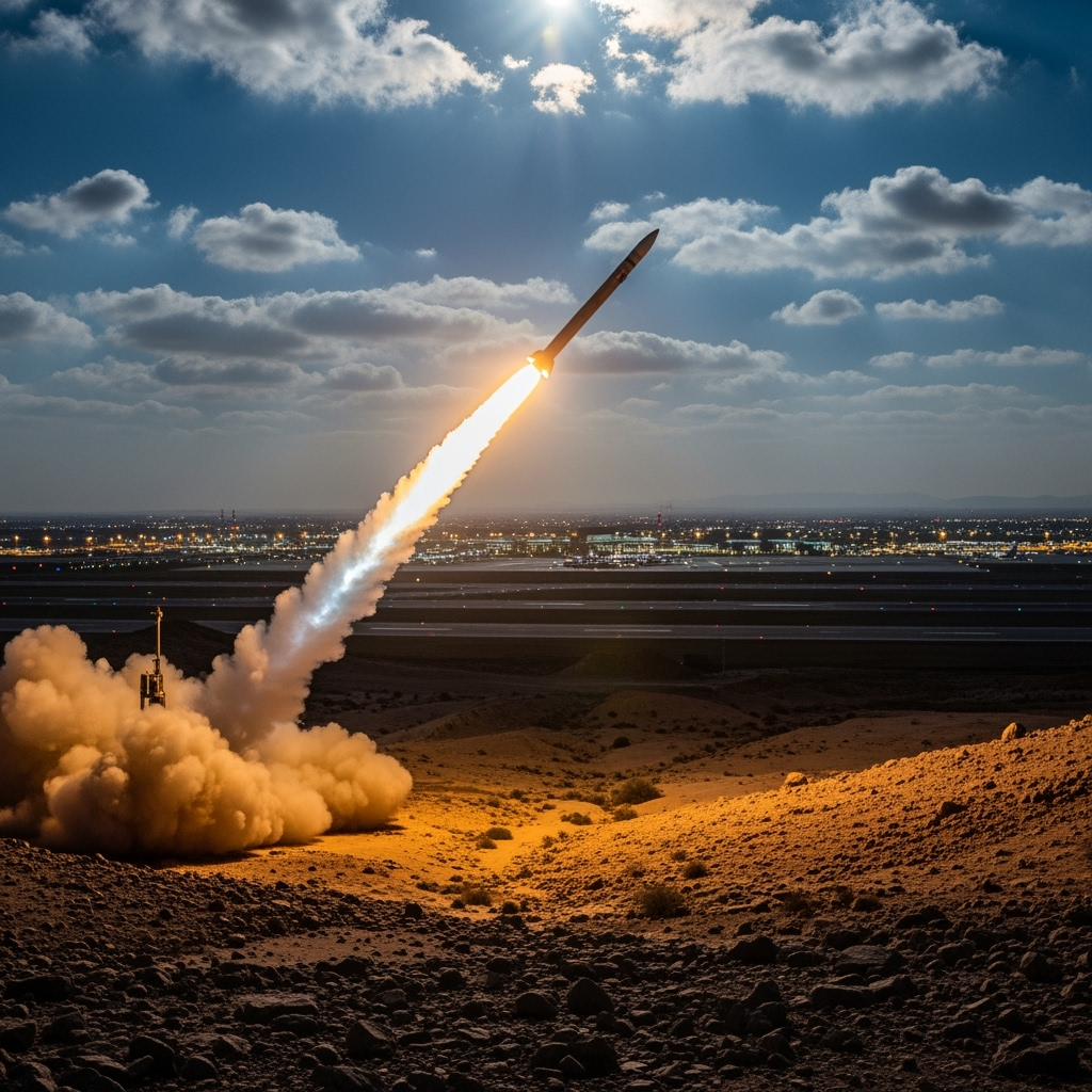 Illustration for: Ansar Allah Launches Attack on Ben Gurion Airport
