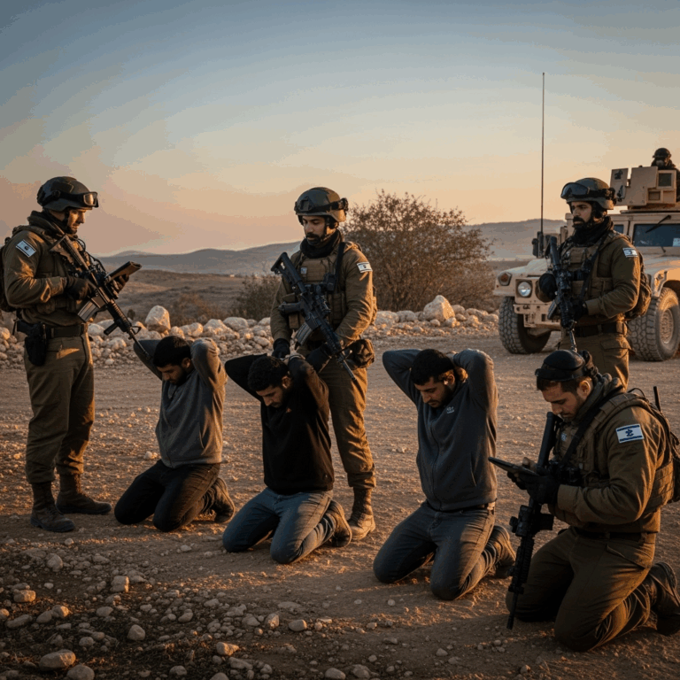 Illustration for: Israeli Forces Arrest Suspects in Southern Syria