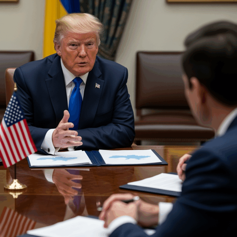 Illustration for: Trump Discusses Ukraine Conflict Resolution Efforts