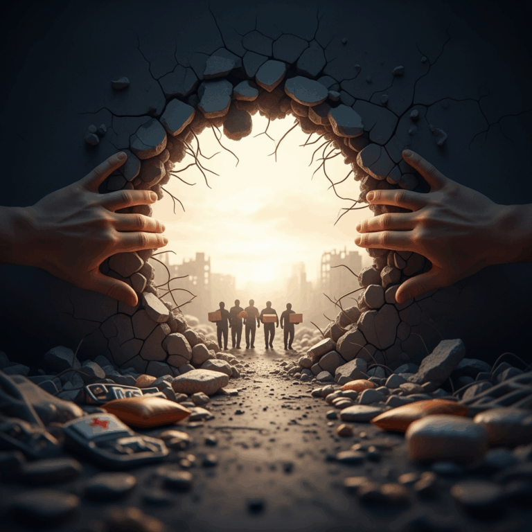 Illustration for: Ceasefire Urged to Aid Gaza Amid Crisis