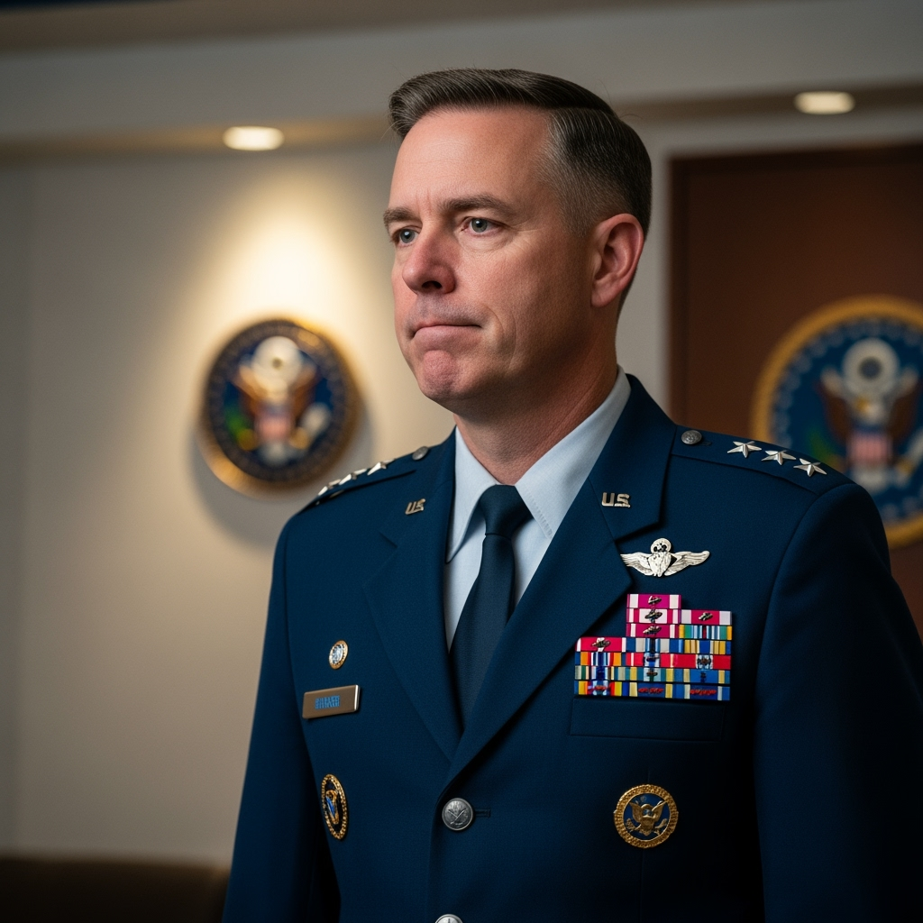Illustration for: US Air Force Chief Plans Unexpected Retirement