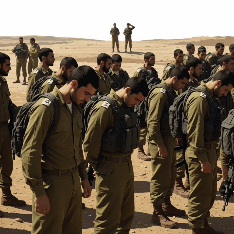 Illustration for: Israeli Army Faces Soldier Shortage Amid Religious Conflict