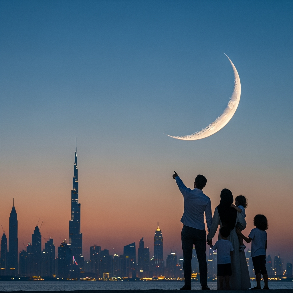 Illustration for: Rabi Al Awwal Moon Sighting and UAE Holidays