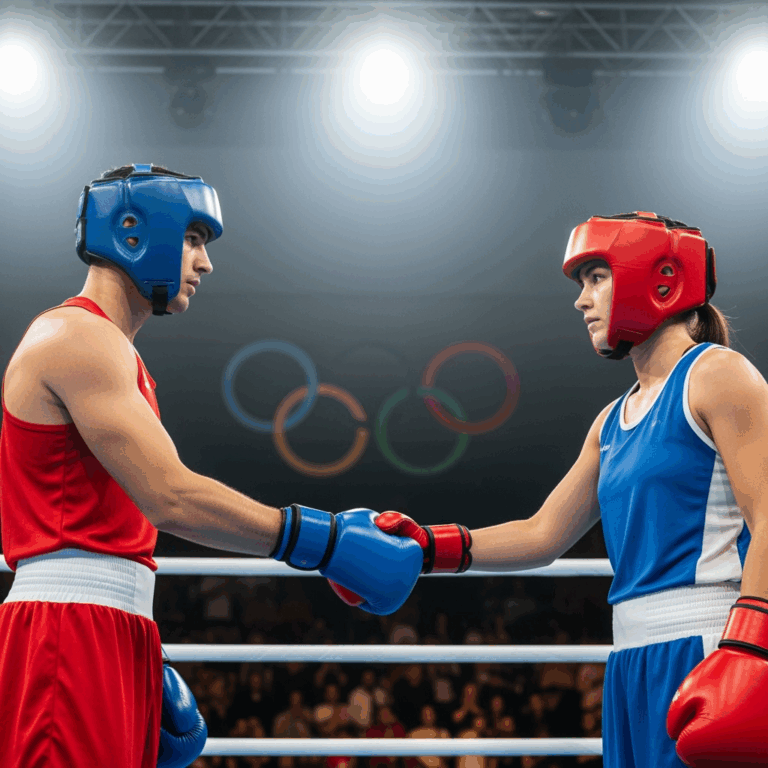 Illustration for: Equal Opportunities in Olympic Boxing