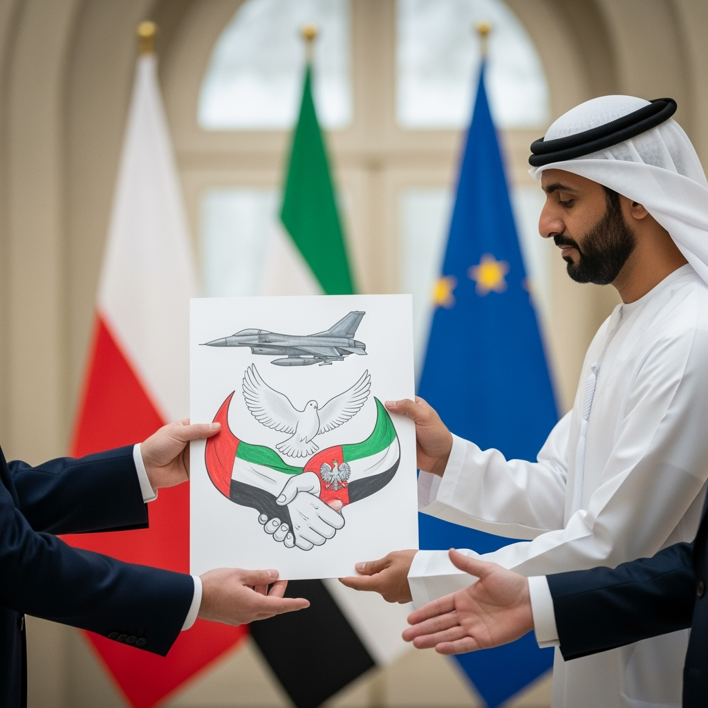 Illustration for: UAE Condoles Poland After F-16 Crash
