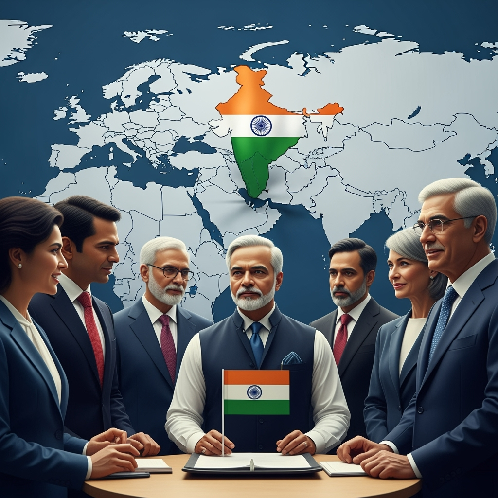 Illustration for: India's Role in Shanghai Cooperation Organization