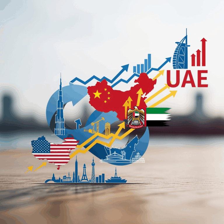Illustration for: UAE Benefits from Extended US-China Trade Talks