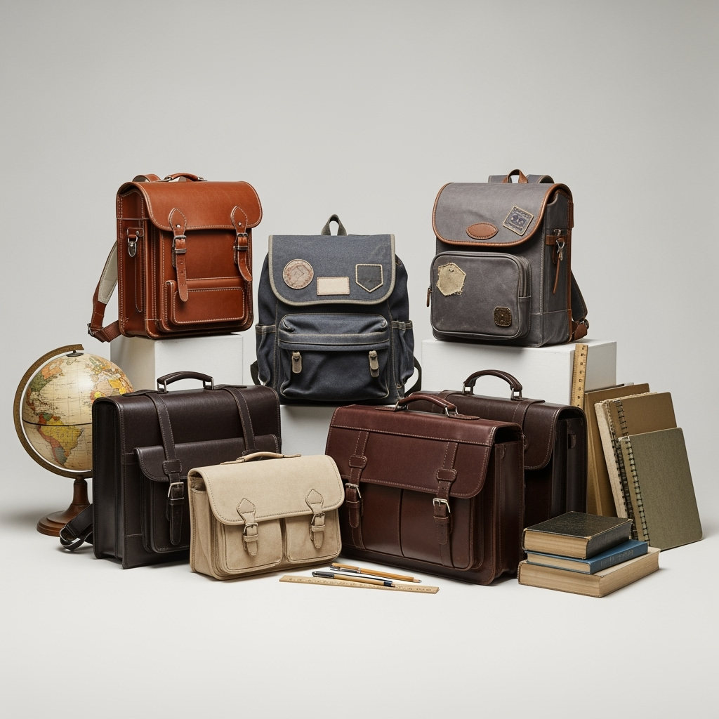 Illustration for: Vintage Bags: The Timeless Back-to-School Trend