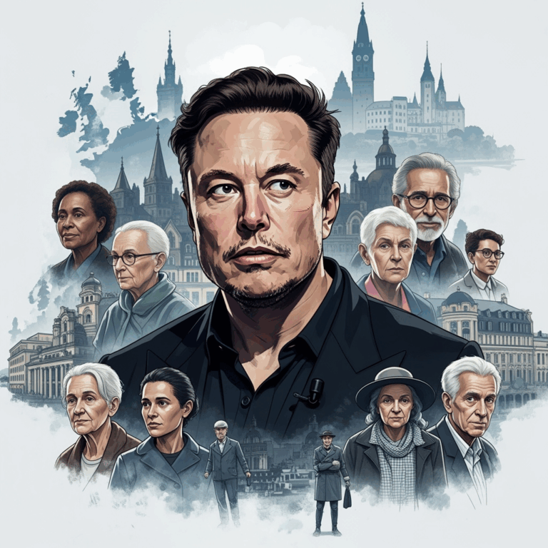 Illustration for: Musk Warns of Europe's Demographic Crisis