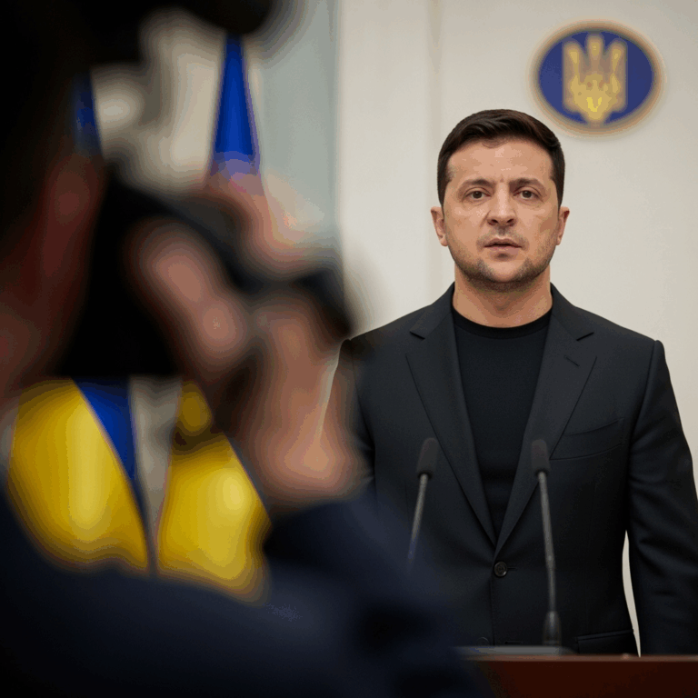 Illustration for: Zelensky on Elections and Security in Ukraine