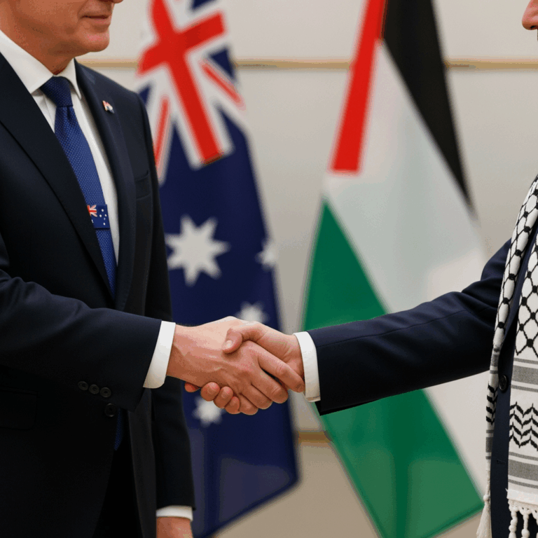 Illustration for: Australia to Recognize State of Palestine