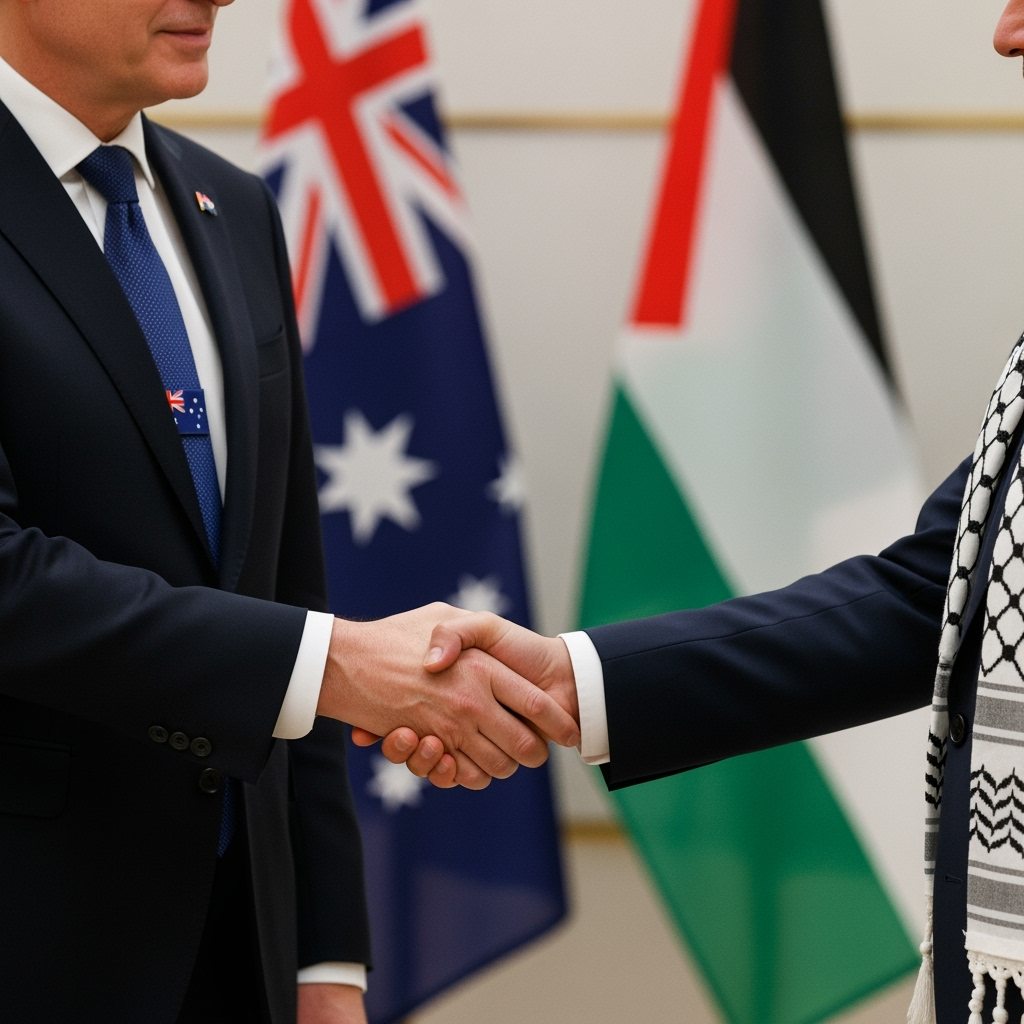 Illustration for: Australia to Recognize State of Palestine