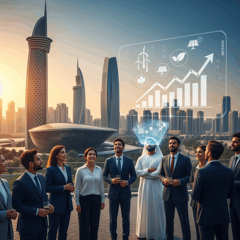 Illustration for: Masdar's 2024 Growth and Sustainability Triumph