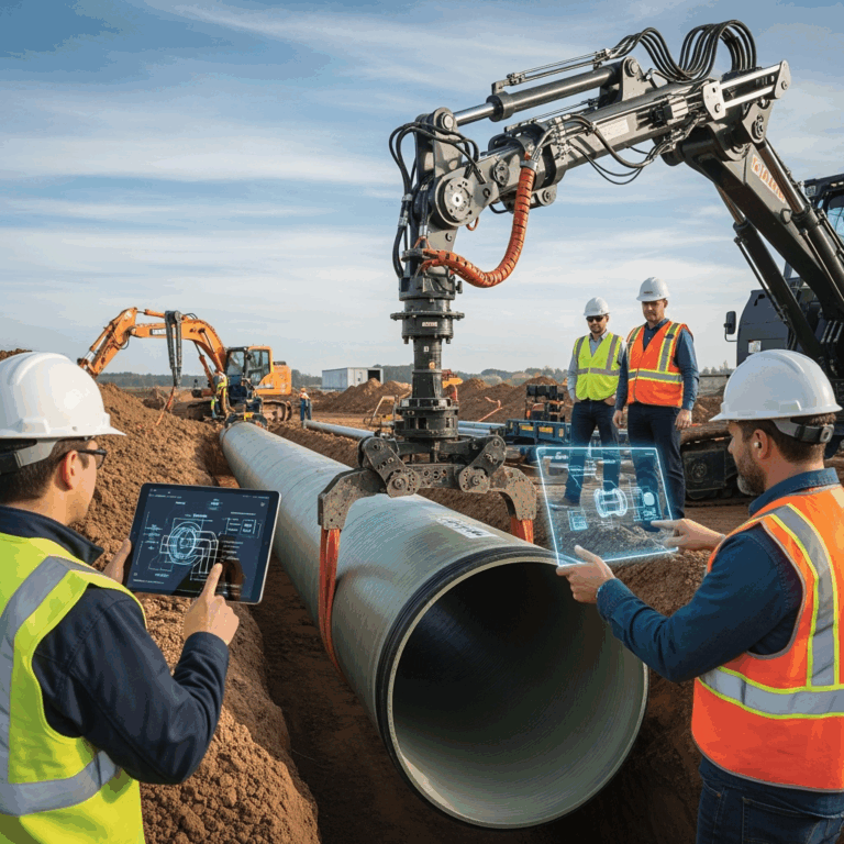 Illustration for: Innovative Solution for Fiberglass Pipe Installation
