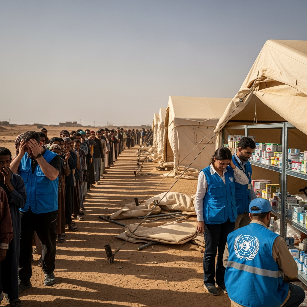 Illustration for: UN Organizations Cut Jobs in Yemen Amid Funding Shortfall