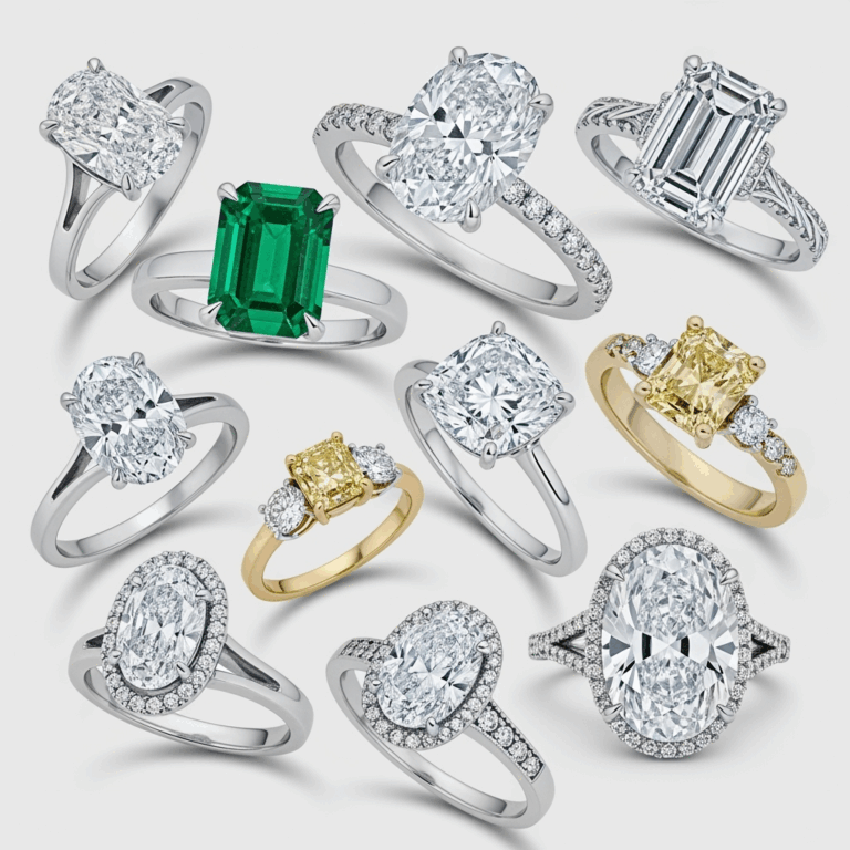 Illustration for: Celebrity Engagement Rings: From Swift to Sánchez
