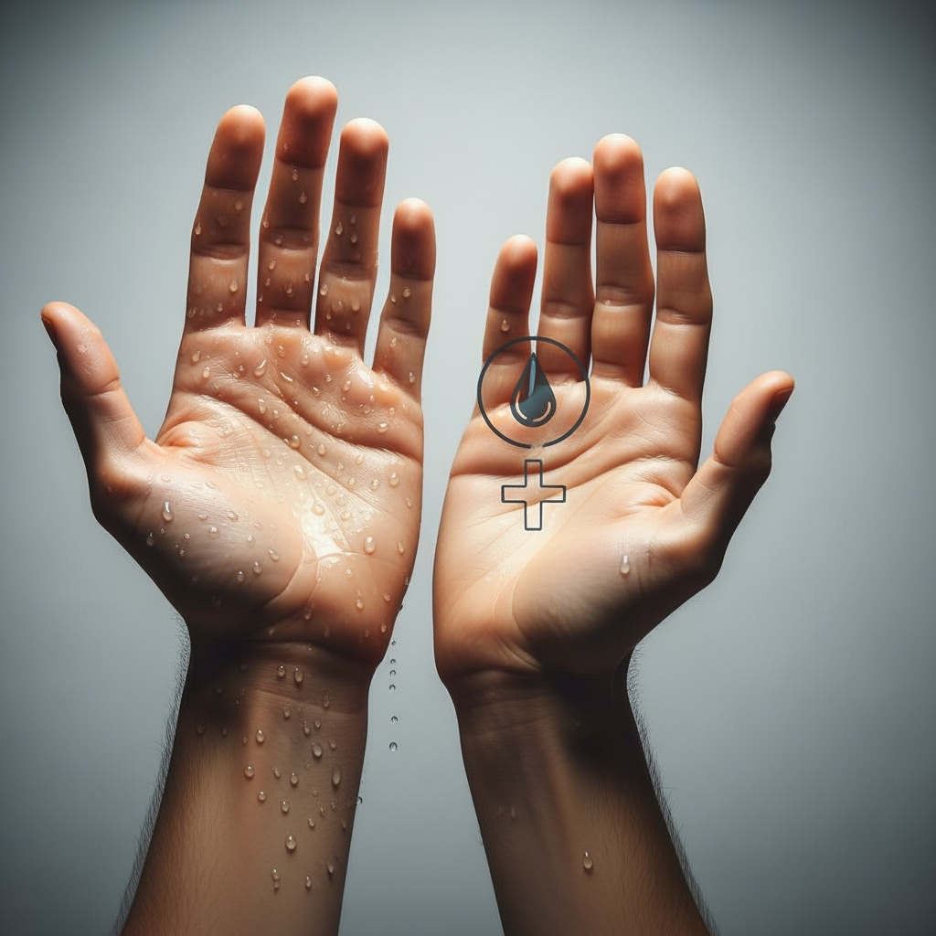 Illustration for: Understanding Palmar Hyperhidrosis: Challenges & Solutions