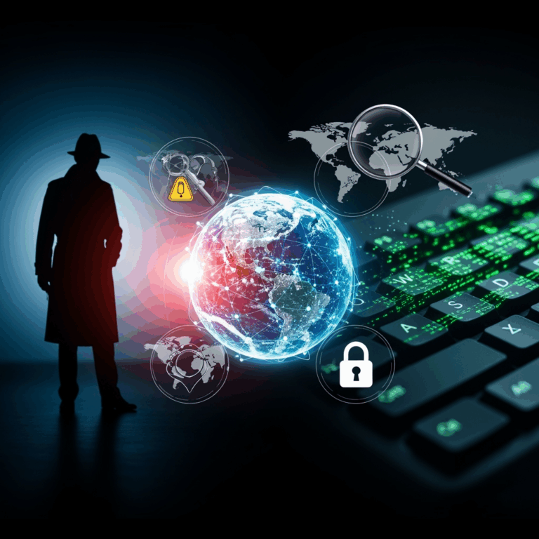 Illustration for: International Intelligence Operations and Cybercrime
